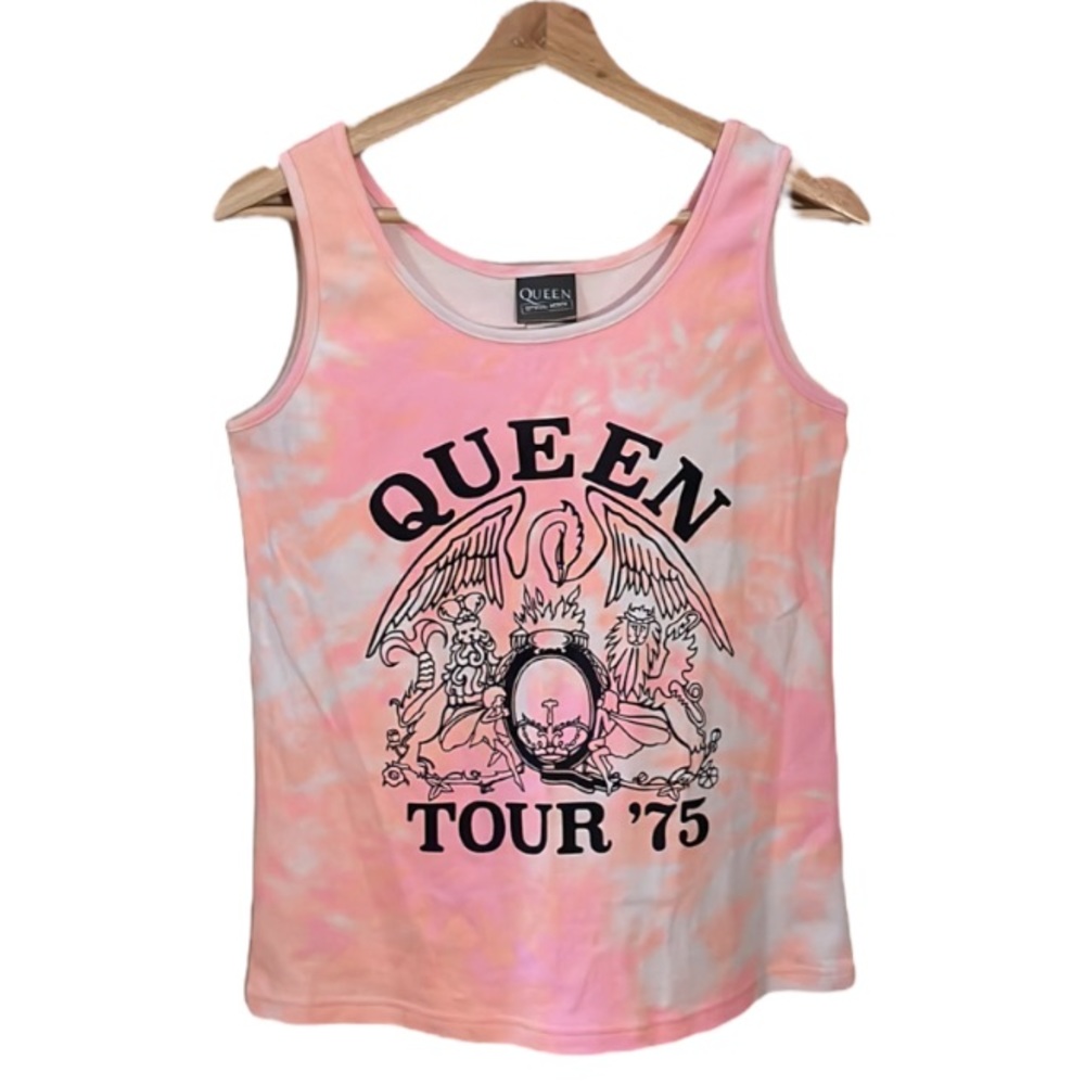 Official Queen Merchandise Tie-Dyed Tank Top Size Small